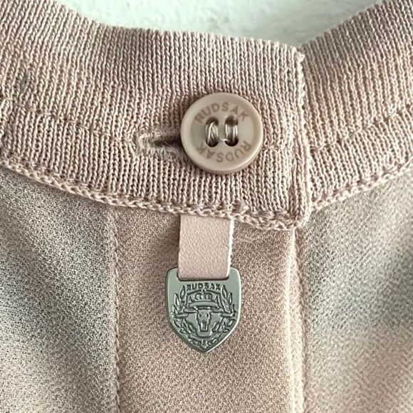 RUDSAK Sleeveless Blouse Tank Top Knit Semi-Sheer Dusty Rose Pink M - Picture 5 of 5